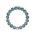 Grey | Silver | Mermaid Glass Statement Bracelet