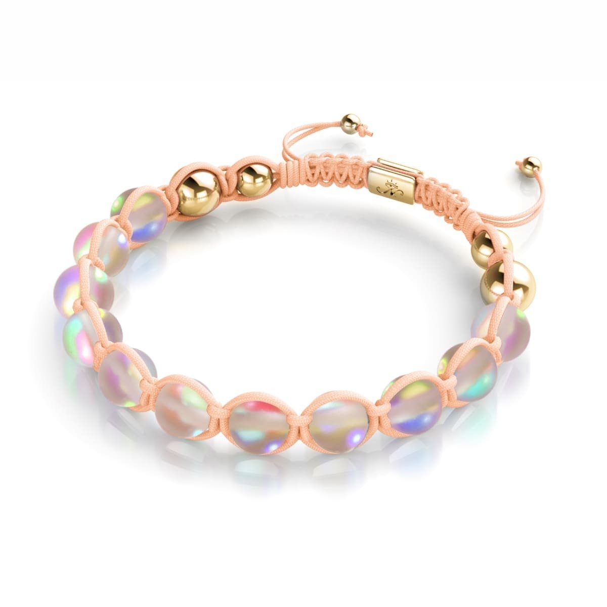 Peach | Gold | Mermaid Glass Charmballa Bracelet