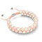 Peach | Silver | Double Mermaid Glass Bracelet