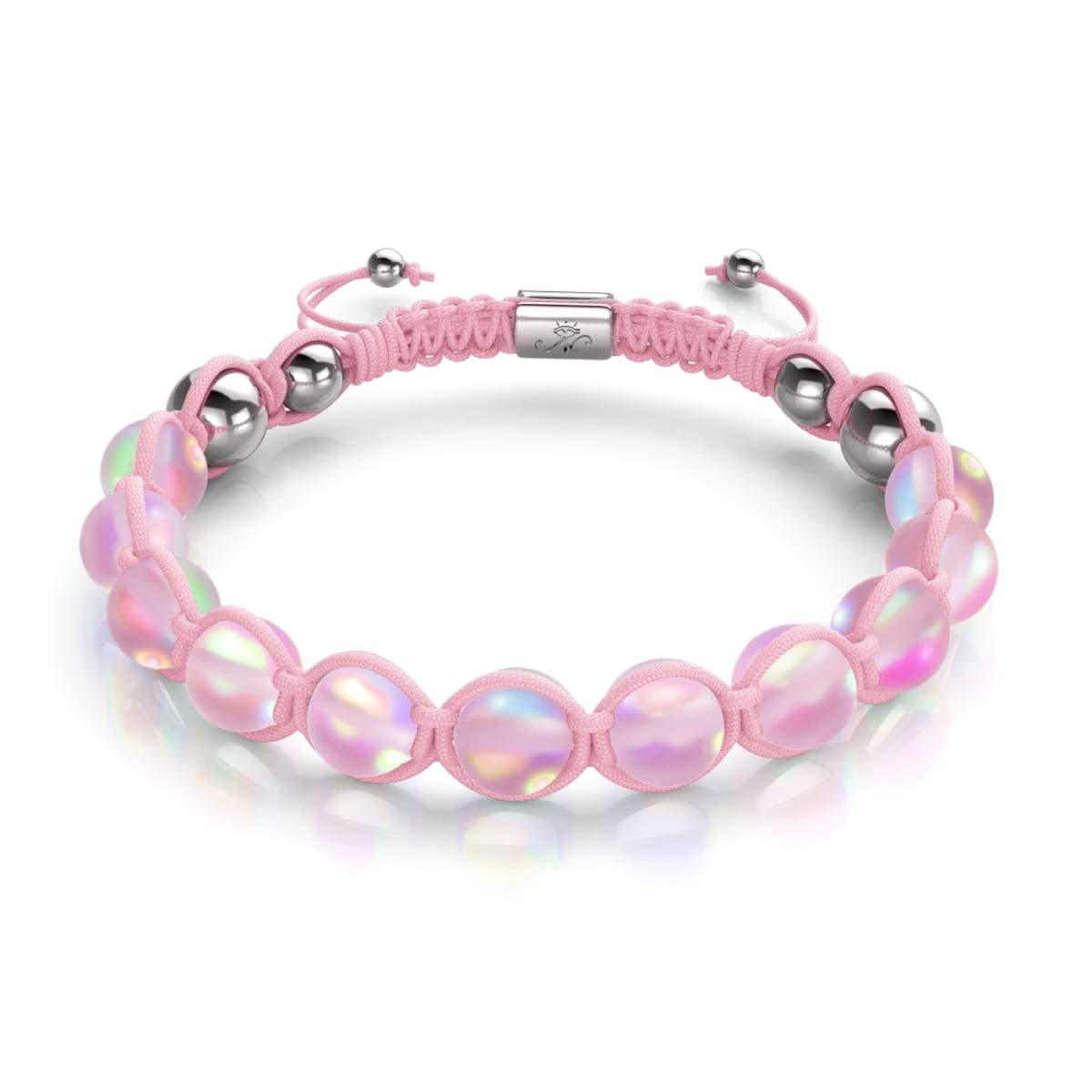 Pink | Silver | Mermaid Glass Charmballa Bracelet