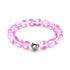 Pink | Silver | Mermaid Glass Statement Bracelet