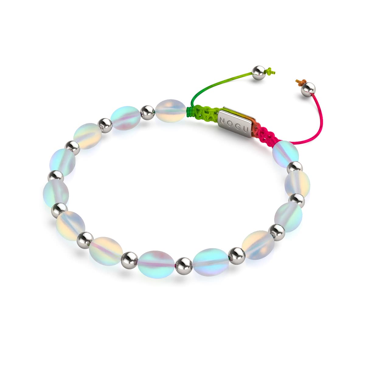 Rainbow White | Mermaid Glass Ocean Egg Bracelet