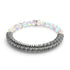 Rainbow White | Silver | Mermaid Glass x Links of Love Bracelet