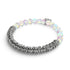 Rainbow White | Silver | Mermaid Glass x Links of Love Bracelet