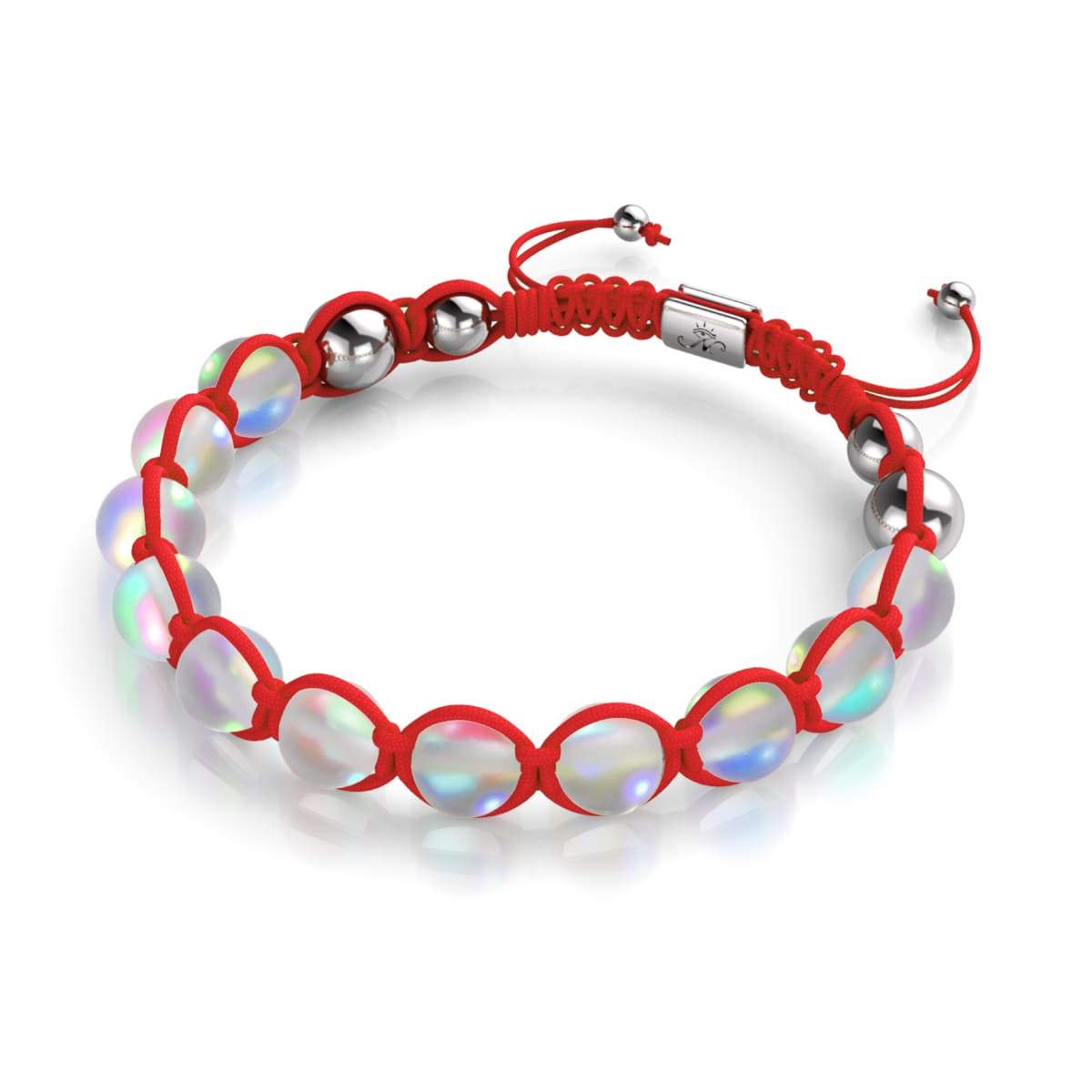 Red | Rainbow White | Silver | Mermaid Glass Charmballa Bracelet