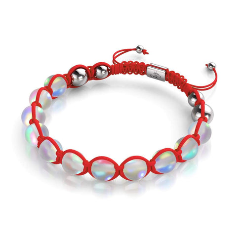 Red | Rainbow White | Silver | Mermaid Glass Charmballa Bracelet