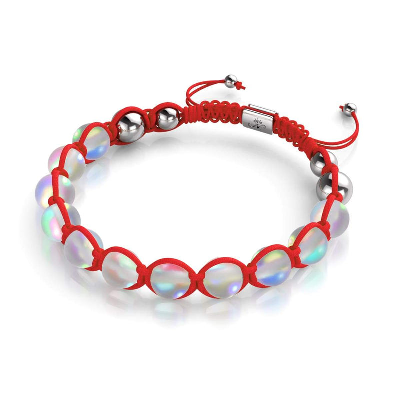 Red | Rainbow White | Silver | Mermaid Glass Charmballa Bracelet