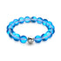 Sapphire | Silver | Mermaid Glass Statement Bracelet
