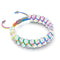 Spectrum | Rainbow White | Double Mermaid Glass Bracelet