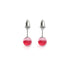 Dark Vermillion | .925 Sterling Silver | Mermaid Glass Mini Stud Earrings
