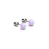 Lavender | .925 Sterling Silver | Mermaid Glass Mini Stud Earrings