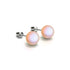 Peach | .925 Sterling Silver | Mermaid Glass Stud Earrings