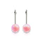 Pink | .925 Sterling Silver | Mermaid Glass Drop Earrings
