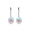 Rainbow White | .925 Sterling Silver | Mermaid Glass Drop Earrings