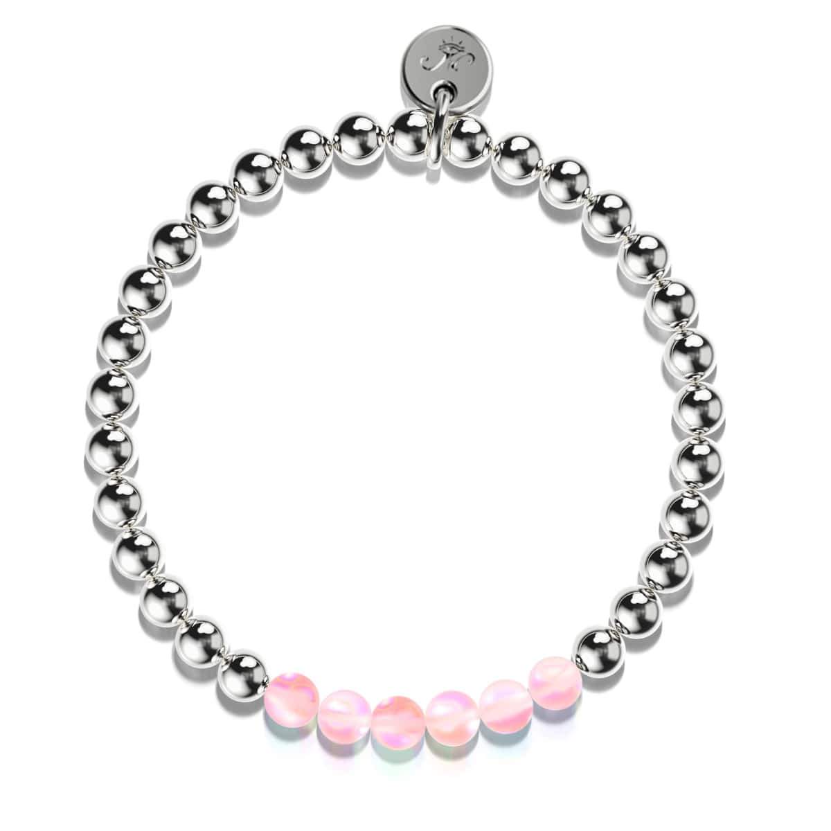 Pink | Silver | Mermaid Glass Expression Bracelet