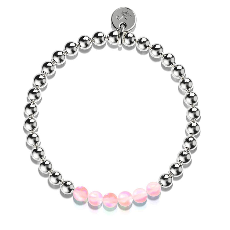 Pink | Silver | Mermaid Glass Expression Bracelet