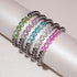 Rainbow White | Silver | Mermaid Glass Expression Bracelet