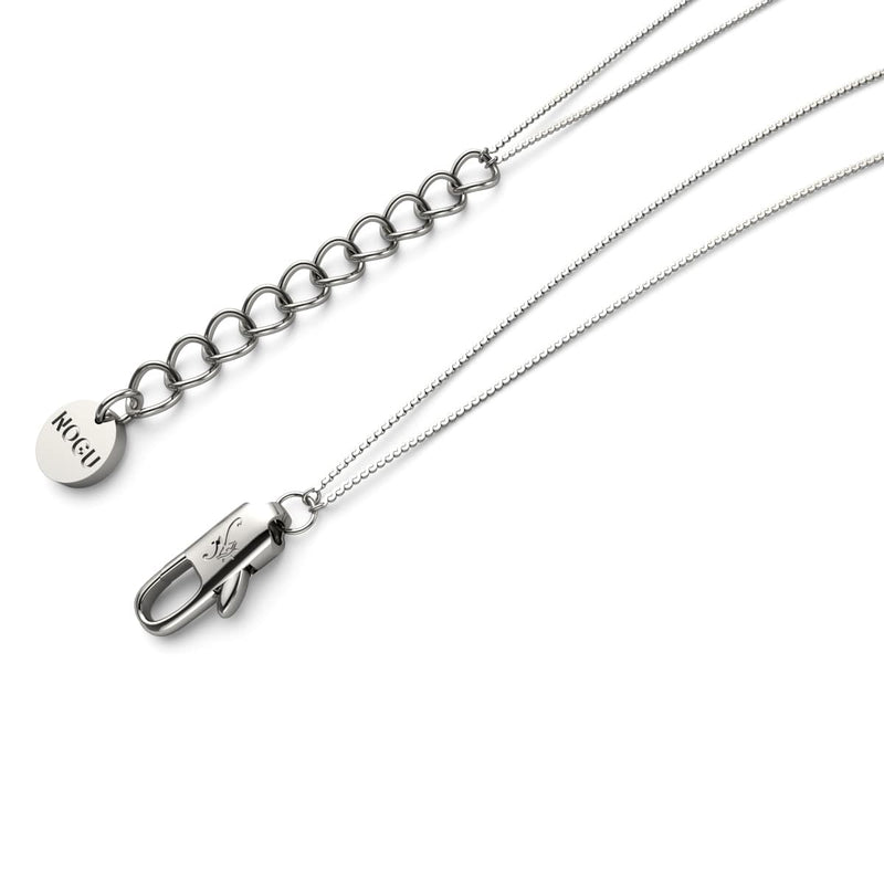 Aquamarine | Silver | Mermaid Glass Cascade Double Pendant