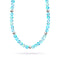 Aquamarine | Silver | Mermaid Glass Statement Necklace