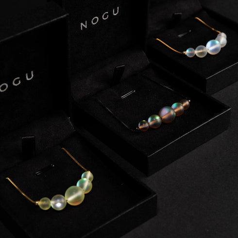 Canary | Gold Vermeil | Mermaid Glass Infinity Clasp Necklace