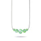 Emerald | .925 Sterling Silver | Mermaid Glass Infinity Clasp Necklace