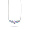 Grey | .925 Sterling Silver | Mermaid Glass Infinity Clasp Necklace