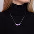 Pink | .925 Sterling Silver | Mermaid Glass Infinity Clasp Necklace