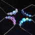 Rainbow White | .925 Sterling Silver | Mermaid Glass Infinity Clasp Necklace