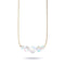 Rainbow White | Gold Vermeil | Mermaid Glass Infinity Clasp Necklace