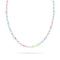 Rainbow White | Silver | Mermaid Glass Knotted Necklace