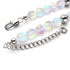 Rainbow White | Silver | Mermaid Glass Statement Necklace
