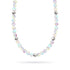 Rainbow White | Silver | Mermaid Glass Statement Necklace