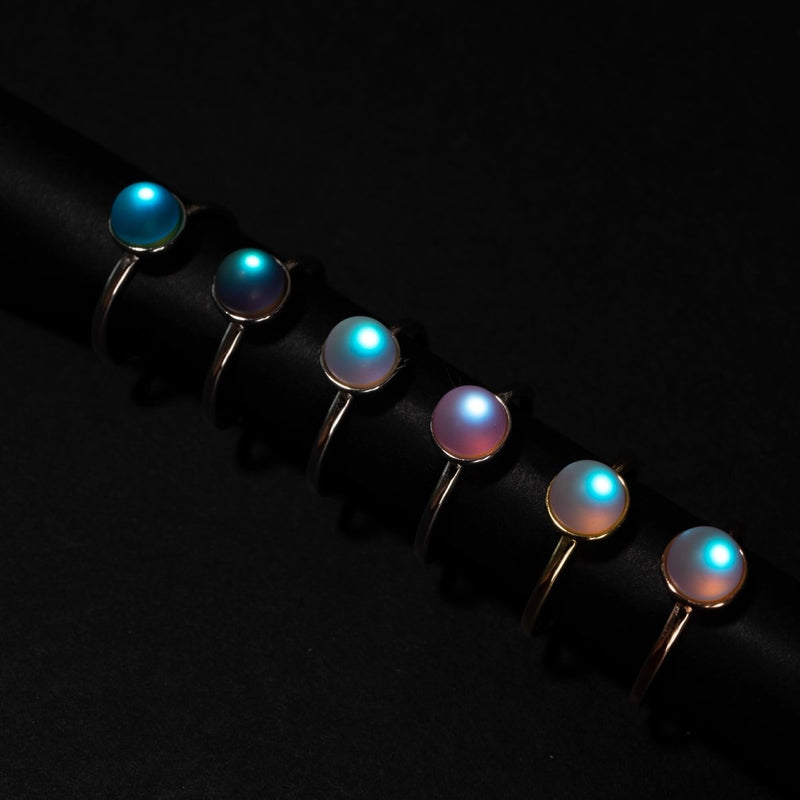 Grey | .925 Sterling Silver | Mermaid Glass Ring