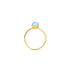 Rainbow White | Gold Vermeil | Mermaid Glass Ring