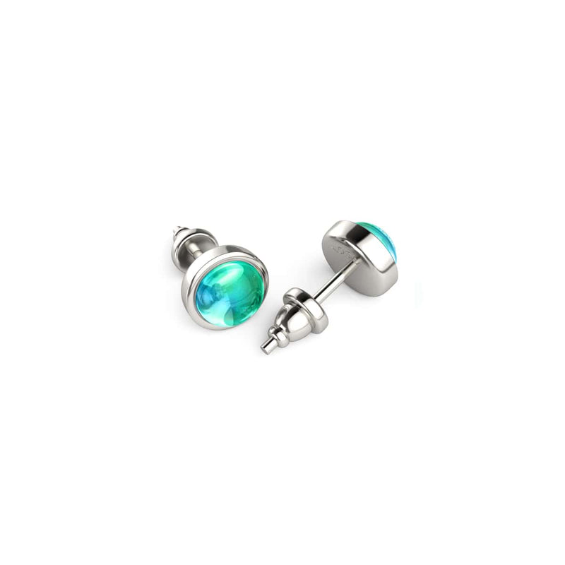Chromata | 6mm Mood Stone Cabuchon Earrings