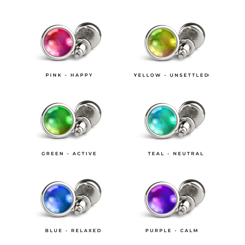 Chromata | 6mm Mood Stone Cabuchon Earrings