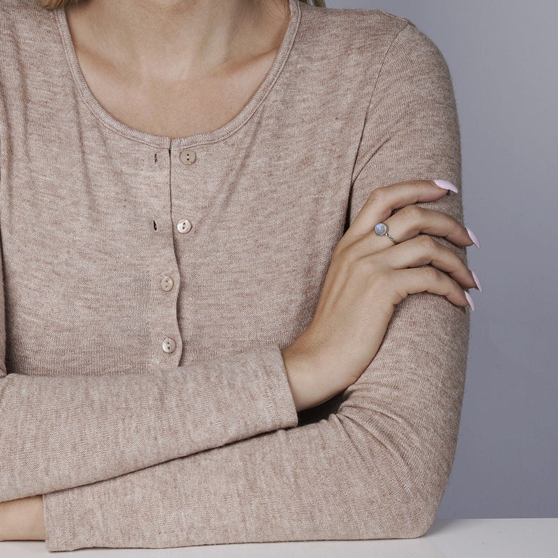 Rainbow Moonstone | .925 Sterling Silver | Ring