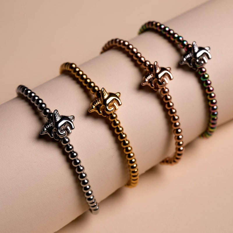 Pegasus | 18k Gold | Winged Unicorn Charm Bracelet