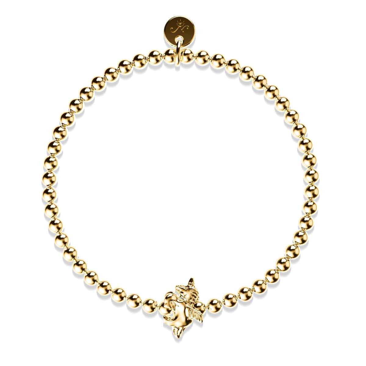 Pegasus | 18k Gold | Winged Unicorn Charm Bracelet