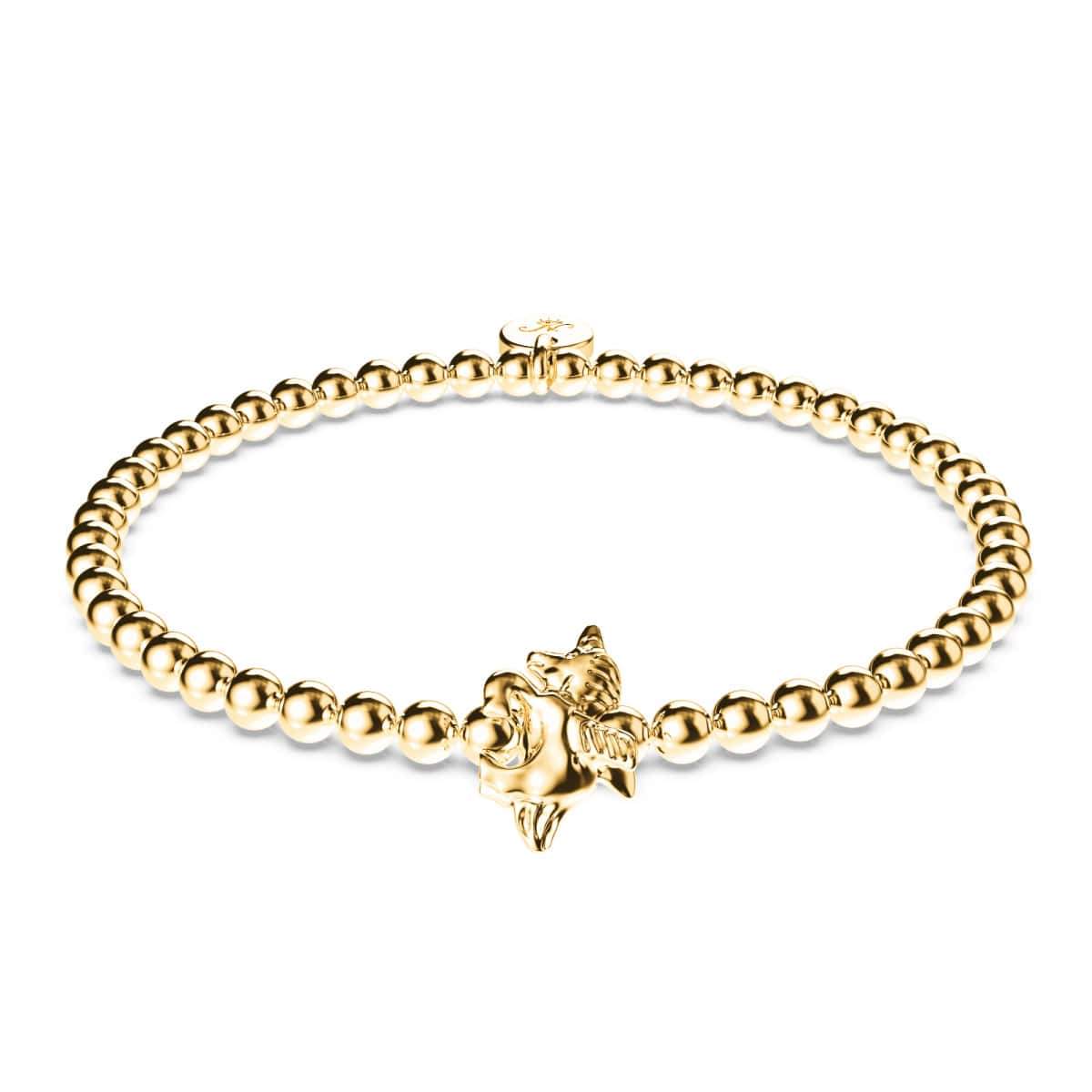 Pegasus | 18k Gold | Winged Unicorn Charm Bracelet