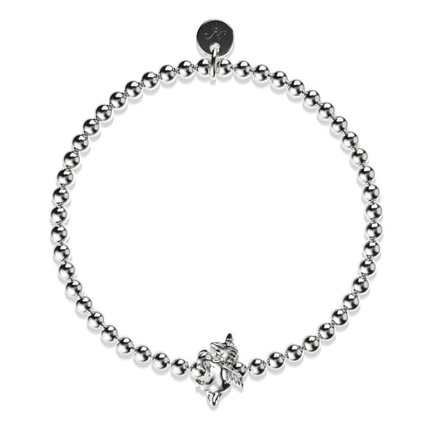 Pegasus | Silver | Winged Unicorn Charm Bracelet