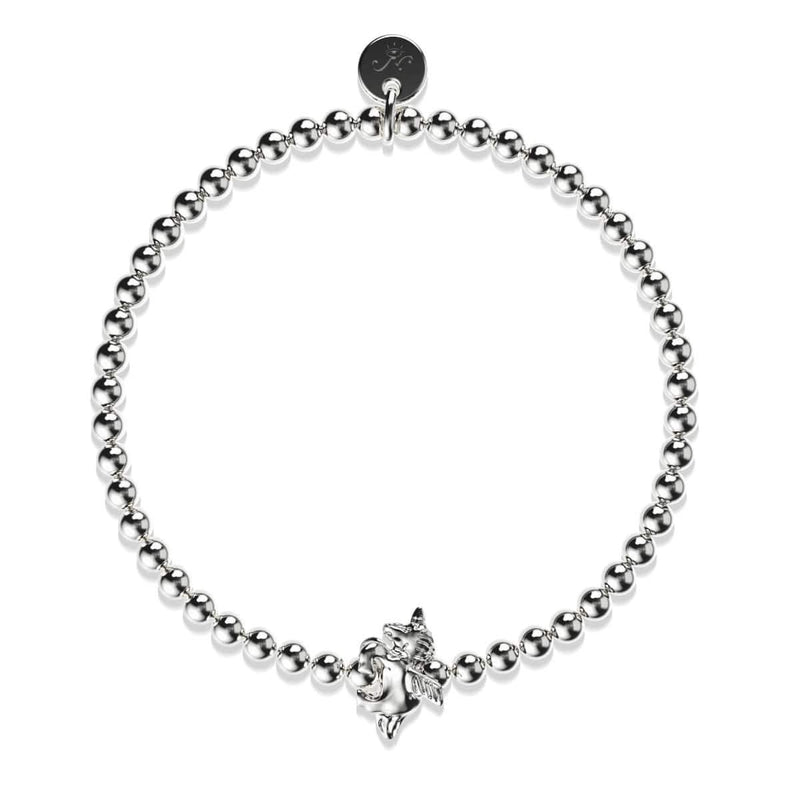 Pegasus | Silver | Winged Unicorn Charm Bracelet