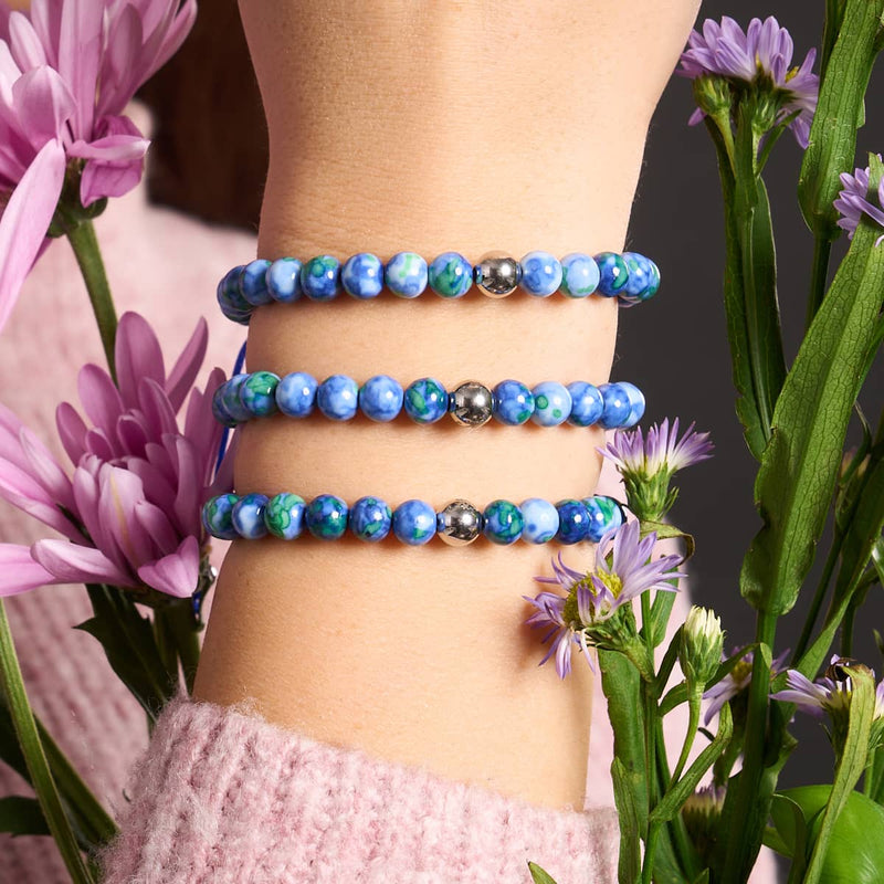 Picasso Porcelain Macrame Bracelet | Oceanica