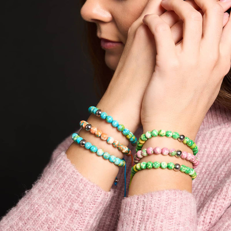 Picasso Porcelain Macrame Bracelet | Strawberry Fields