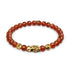 Mini Pixiu Feng Shui Bracelet | FIRE Element | Red Agate x 18k Gold