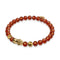 Mini Pixiu Feng Shui Bracelet | FIRE Element | Red Agate x 18k Gold