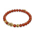 Mini Pixiu Feng Shui Bracelet | FIRE Element | Red Agate x 18k Gold