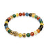 Mini Pixiu Feng Shui Bracelet | FIVE Elements | Chakra Agate x 18k Gold