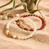 Mini Pixiu Feng Shui Bracelet | GOLD Element | White Agate x 18k Gold