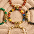 Pixiu Feng Shui Bracelet | FIVE Elements | Chakra Agate x 18k Gold